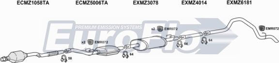 EuroFlo MZSPR22D 7020A07 - Impianto gas scarico autozon.pro