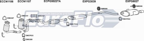 EuroFlo PG40630 4004B - Impianto gas scarico autozon.pro