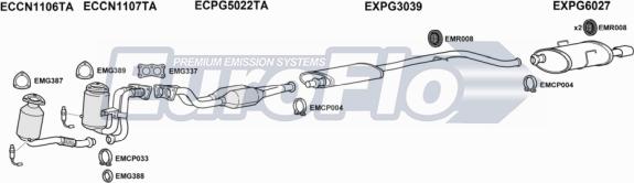 EuroFlo PG40630 4004C - Impianto gas scarico autozon.pro