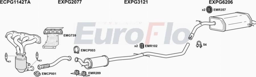 EuroFlo PG50816 2001 - Impianto gas scarico autozon.pro