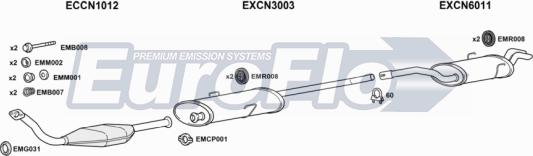 EuroFlo PG80619D 6004B - Impianto gas scarico autozon.pro