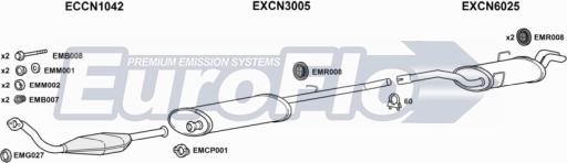 EuroFlo PG80620D 6001B - Impianto gas scarico autozon.pro