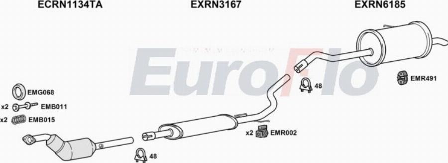 EuroFlo RNKAN16 6015 - Impianto gas scarico autozon.pro