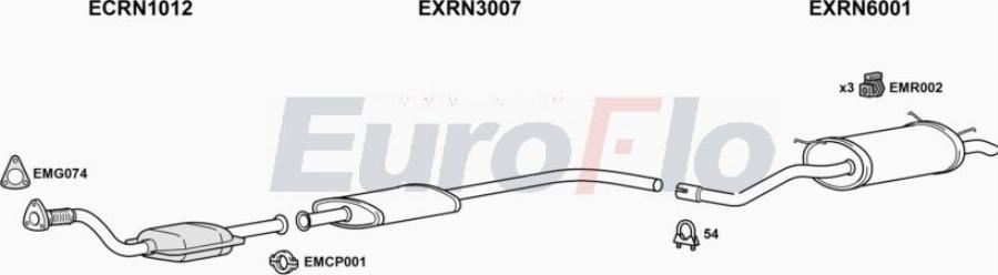 EuroFlo RNMEG19D 1018A00 - Impianto gas scarico autozon.pro