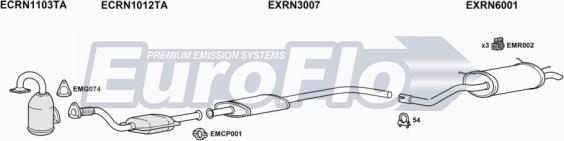 EuroFlo RNMEG19D 1018B - Impianto gas scarico autozon.pro