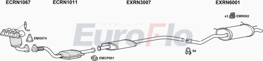 EuroFlo RNSCE16 6004A00 - Impianto gas scarico autozon.pro