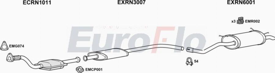 EuroFlo RNMEG18 1001A00 - Impianto gas scarico autozon.pro