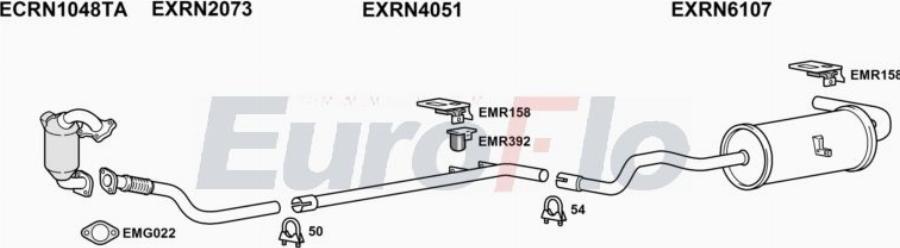 EuroFlo RNSCE15D 6004A00 - Impianto gas scarico autozon.pro