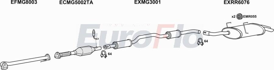 EuroFlo RR7518 2004 - Impianto gas scarico autozon.pro