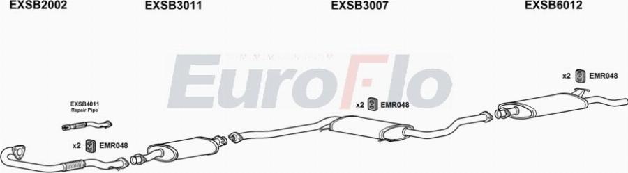 EuroFlo SB900020 2015A00 - Impianto gas scarico autozon.pro