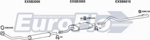 EuroFlo SB90020 5008A - Impianto gas scarico autozon.pro