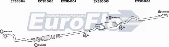 EuroFlo SB90020 5008B - Impianto gas scarico autozon.pro