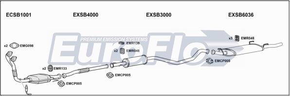 EuroFlo SB90023 4001A - Impianto gas scarico autozon.pro