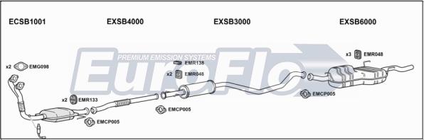 EuroFlo SB90023 4001B - Impianto gas scarico autozon.pro