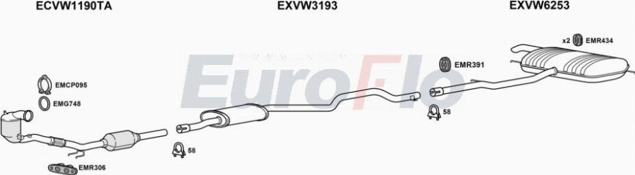 EuroFlo SEALH14 6005 - Impianto gas scarico autozon.pro