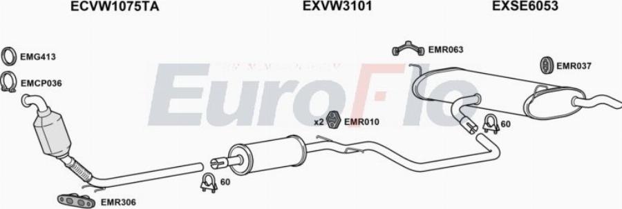 EuroFlo SEALT20D 6001A00 - Impianto gas scarico autozon.pro