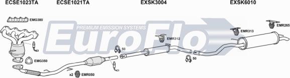 EuroFlo SEIBI14 1015A - Impianto gas scarico autozon.pro