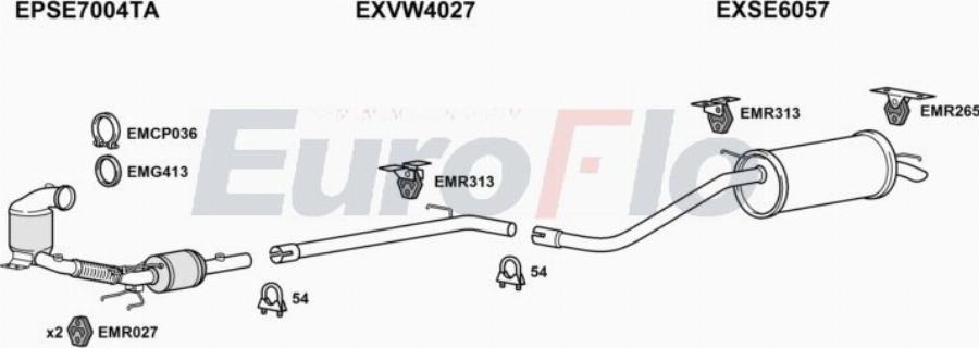 EuroFlo SEIBI16D 1001A00 - Impianto gas scarico autozon.pro