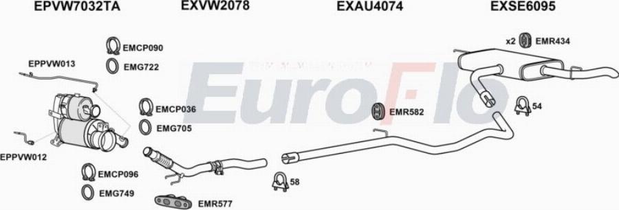 EuroFlo SELEO16D 1018B - Impianto gas scarico autozon.pro