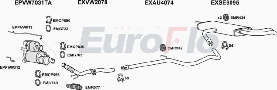 EuroFlo SELEO16D 1018F - Impianto gas scarico autozon.pro