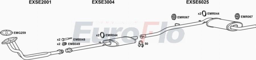 EuroFlo SEMAL12 2001A00 - Impianto gas scarico autozon.pro