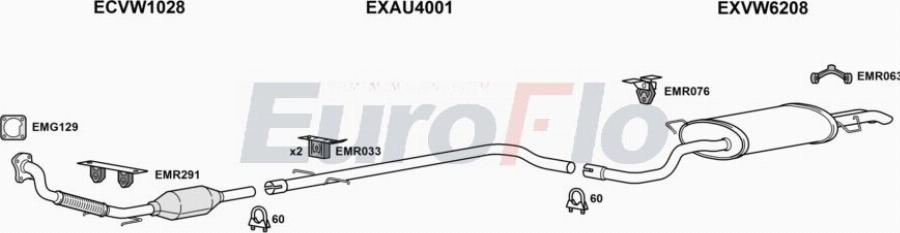 EuroFlo SKOCT19D 3001A00 - Impianto gas scarico autozon.pro