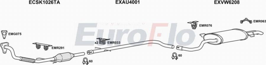 EuroFlo SKOCT19D 3020 - Impianto gas scarico autozon.pro