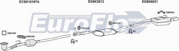 EuroFlo SKOCT20 3018 - Impianto gas scarico autozon.pro