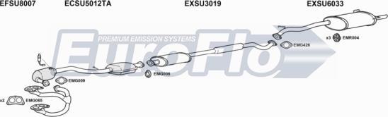 EuroFlo SULEG25 3004B - Impianto gas scarico autozon.pro