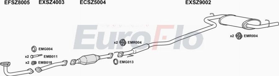 EuroFlo SZBAL16 1001A00 - Impianto gas scarico autozon.pro