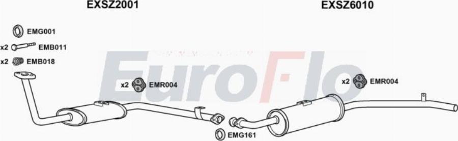 EuroFlo SZSJ413 3001A00 - Impianto gas scarico autozon.pro