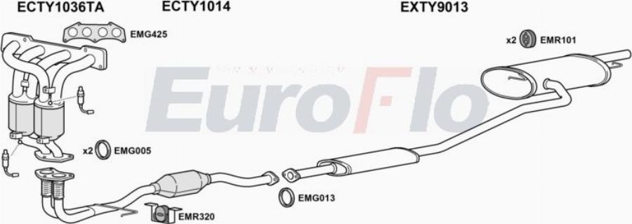 EuroFlo TYAVE18 3004A00 - Impianto gas scarico autozon.pro