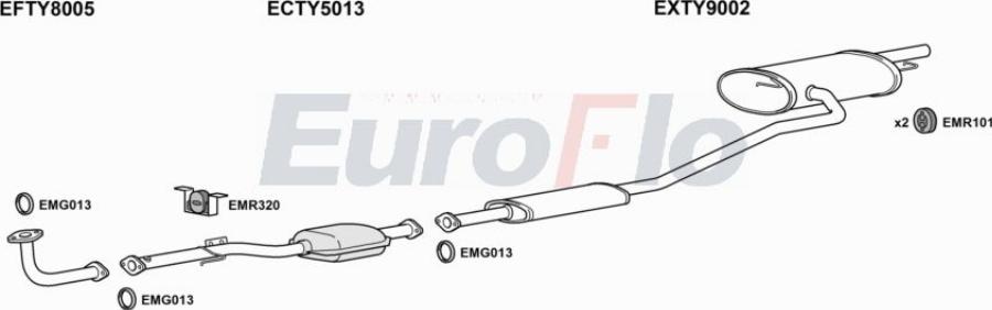 EuroFlo TYAVE18 1001A00 - Impianto gas scarico autozon.pro