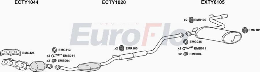 EuroFlo TYCEL18 4004A00 - Impianto gas scarico autozon.pro