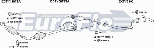 EuroFlo TYRAV20 3018 - Impianto gas scarico autozon.pro