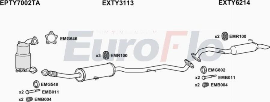 EuroFlo TYVER20D 6001C - Impianto gas scarico autozon.pro