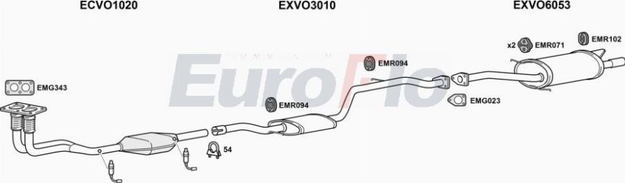 EuroFlo VOS4020 2008A00 - Impianto gas scarico autozon.pro