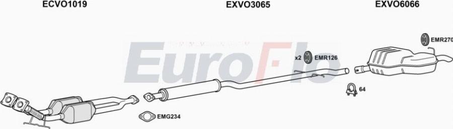 EuroFlo VOS8029 2004A00 - Impianto gas scarico autozon.pro