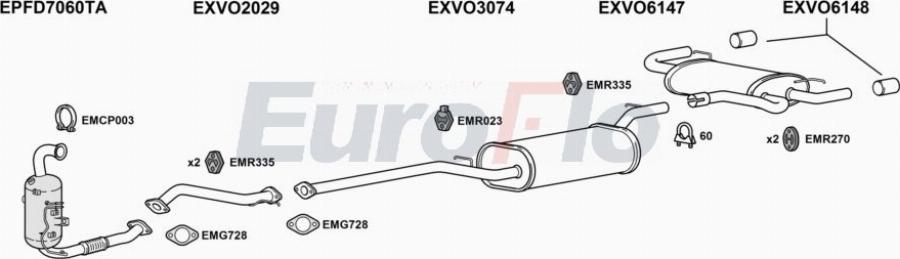 EuroFlo VOV4016D 1001D - Impianto gas scarico autozon.pro