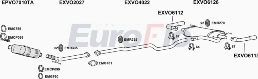 EuroFlo VOV6020D 3004C - Impianto gas scarico autozon.pro