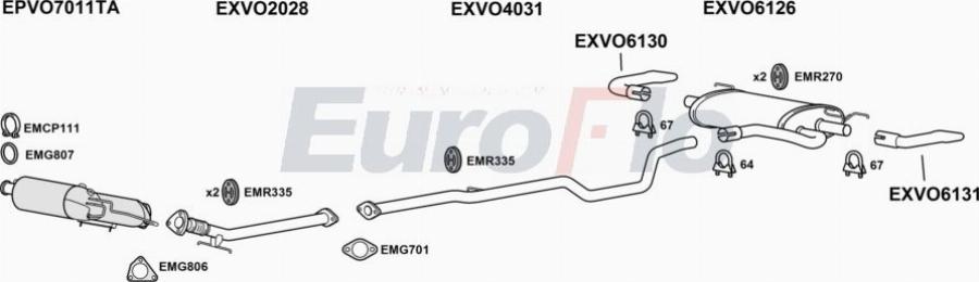 EuroFlo VOV6020D 3011B - Impianto gas scarico autozon.pro