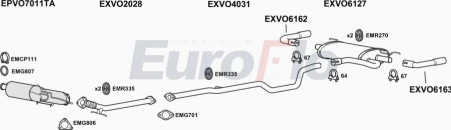 EuroFlo VOV6020D 3011D - Impianto gas scarico autozon.pro