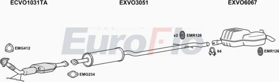 EuroFlo VOV7024 3046A00 - Impianto gas scarico autozon.pro