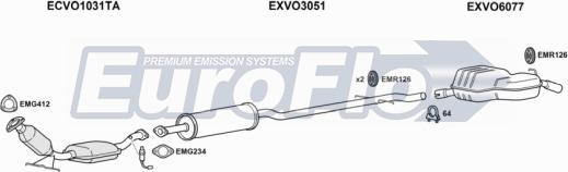 EuroFlo VOV7024 3046B - Impianto gas scarico autozon.pro