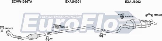 EuroFlo VWBEE19D 5001D - Impianto gas scarico autozon.pro