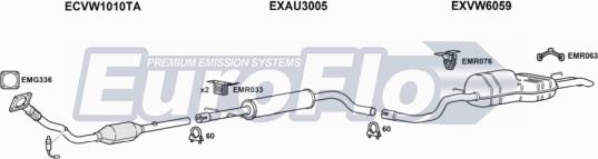 EuroFlo VWBOR18 2001A - Impianto gas scarico autozon.pro