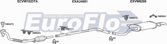 EuroFlo VWGOL19D 3015C - Impianto gas scarico autozon.pro