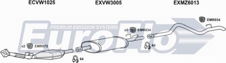 EuroFlo VWLT25D 7008A - Impianto gas scarico autozon.pro