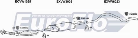 EuroFlo VWLT25D 7008B - Impianto gas scarico autozon.pro