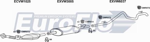 EuroFlo VWLT25D 7008C - Impianto gas scarico autozon.pro